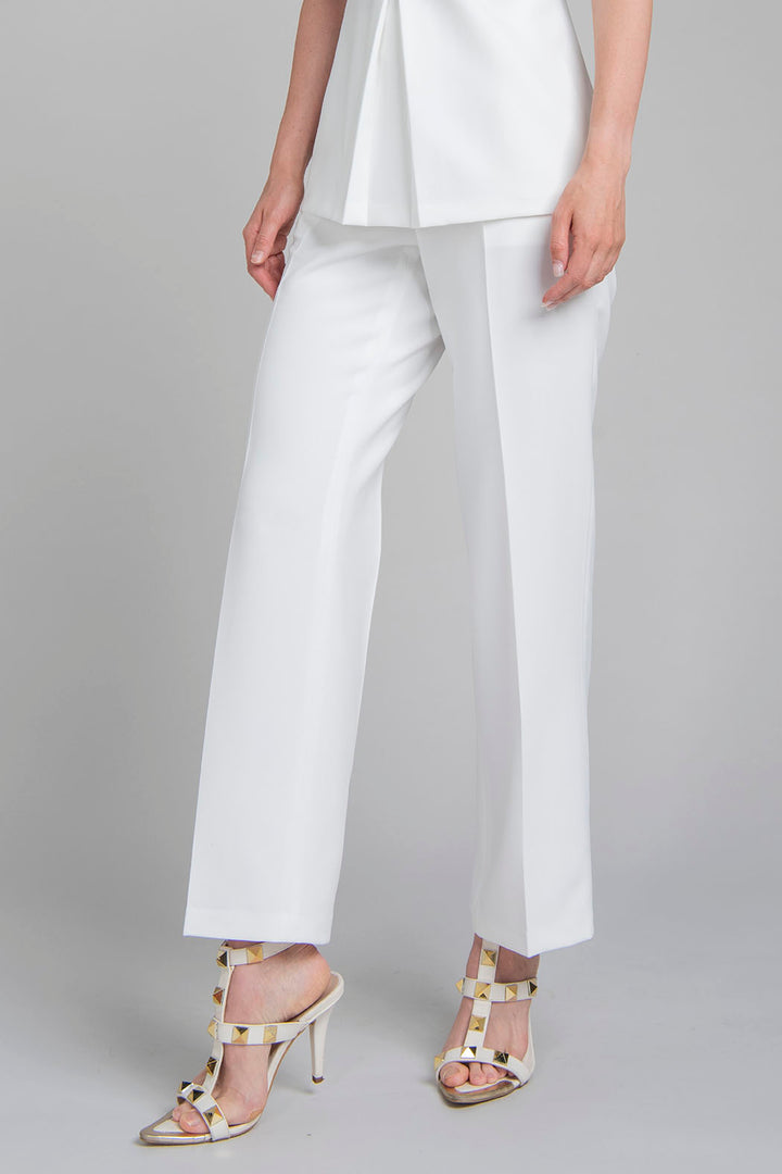 Pantalon Liso De Vestir Con Bolsas