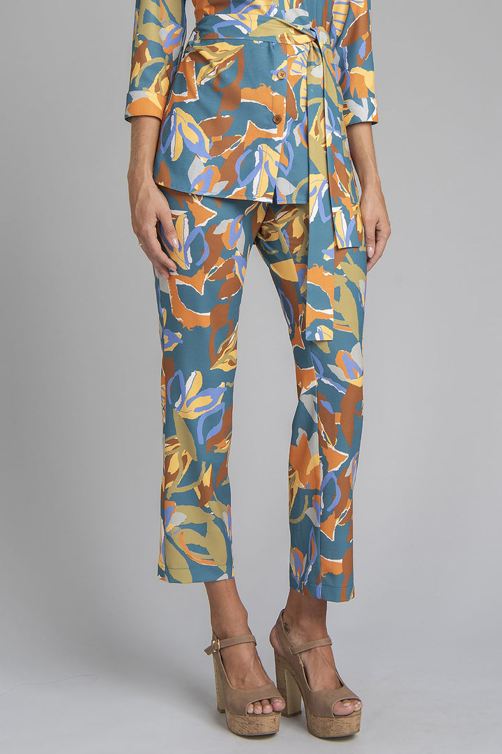 Pantalon Corte Recto Estampado