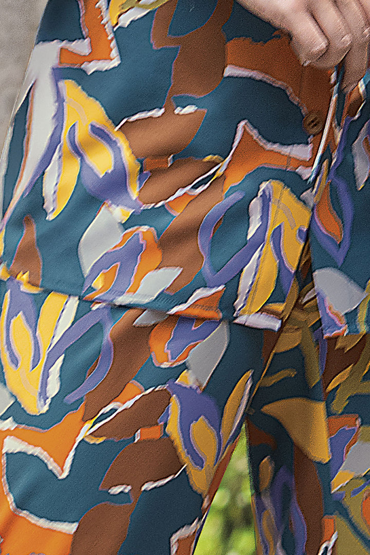 Pantalon Corte Recto Estampado