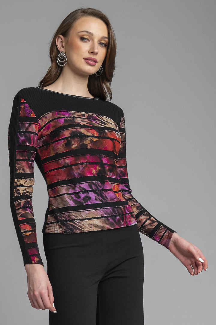 Blusa De Manga Larga Estampada