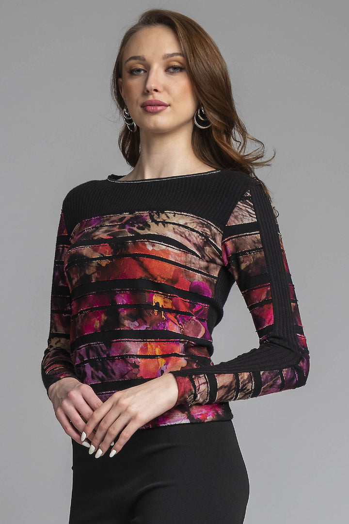 Blusa De Manga Larga Estampada