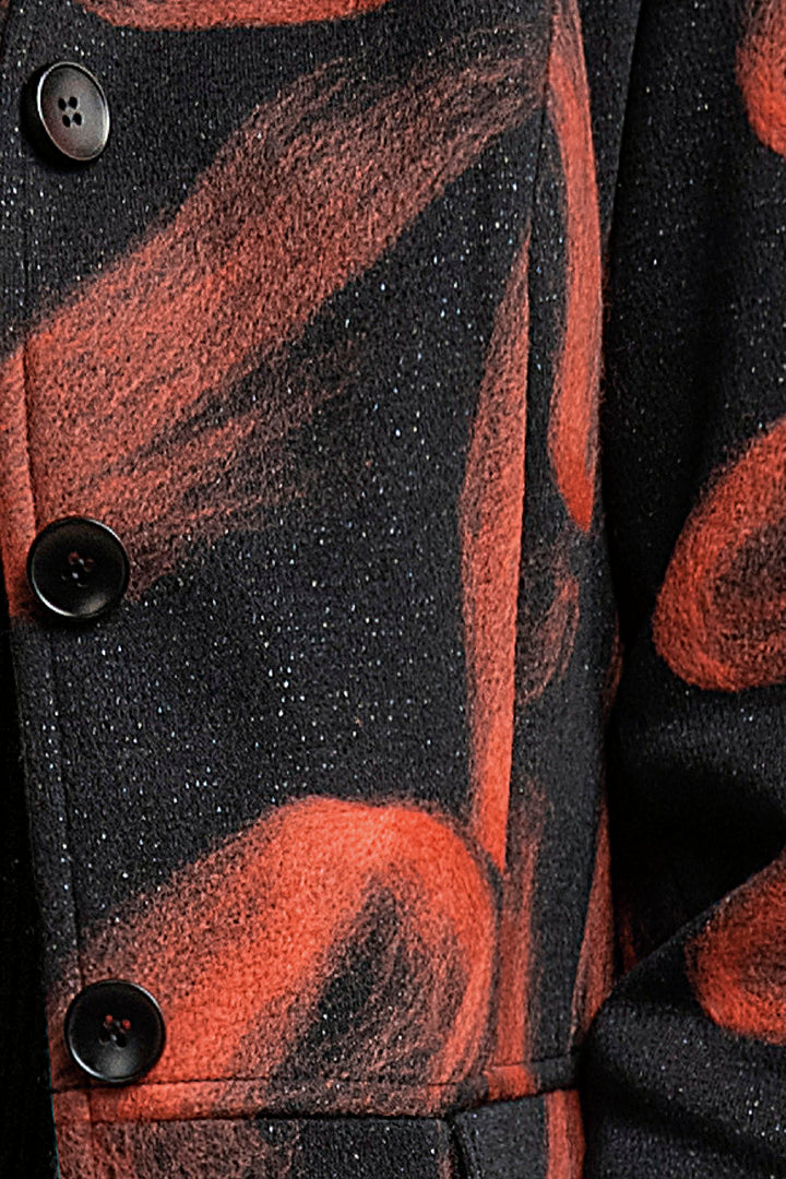 Abrigo Largo Estampado