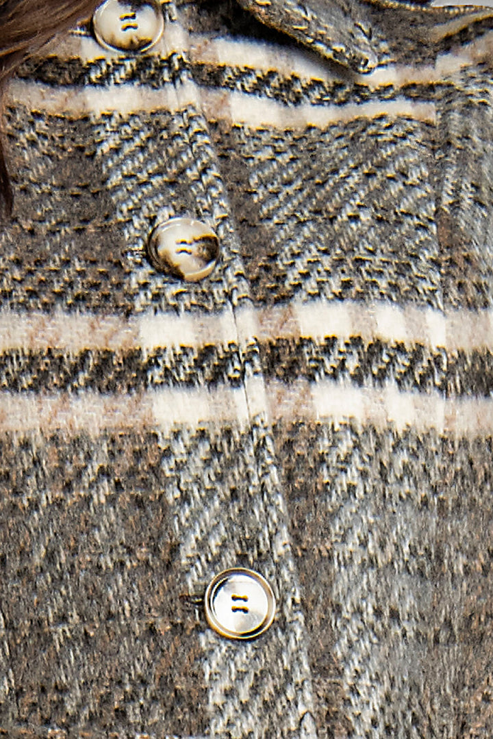 Abrigo Largo De Cuadros