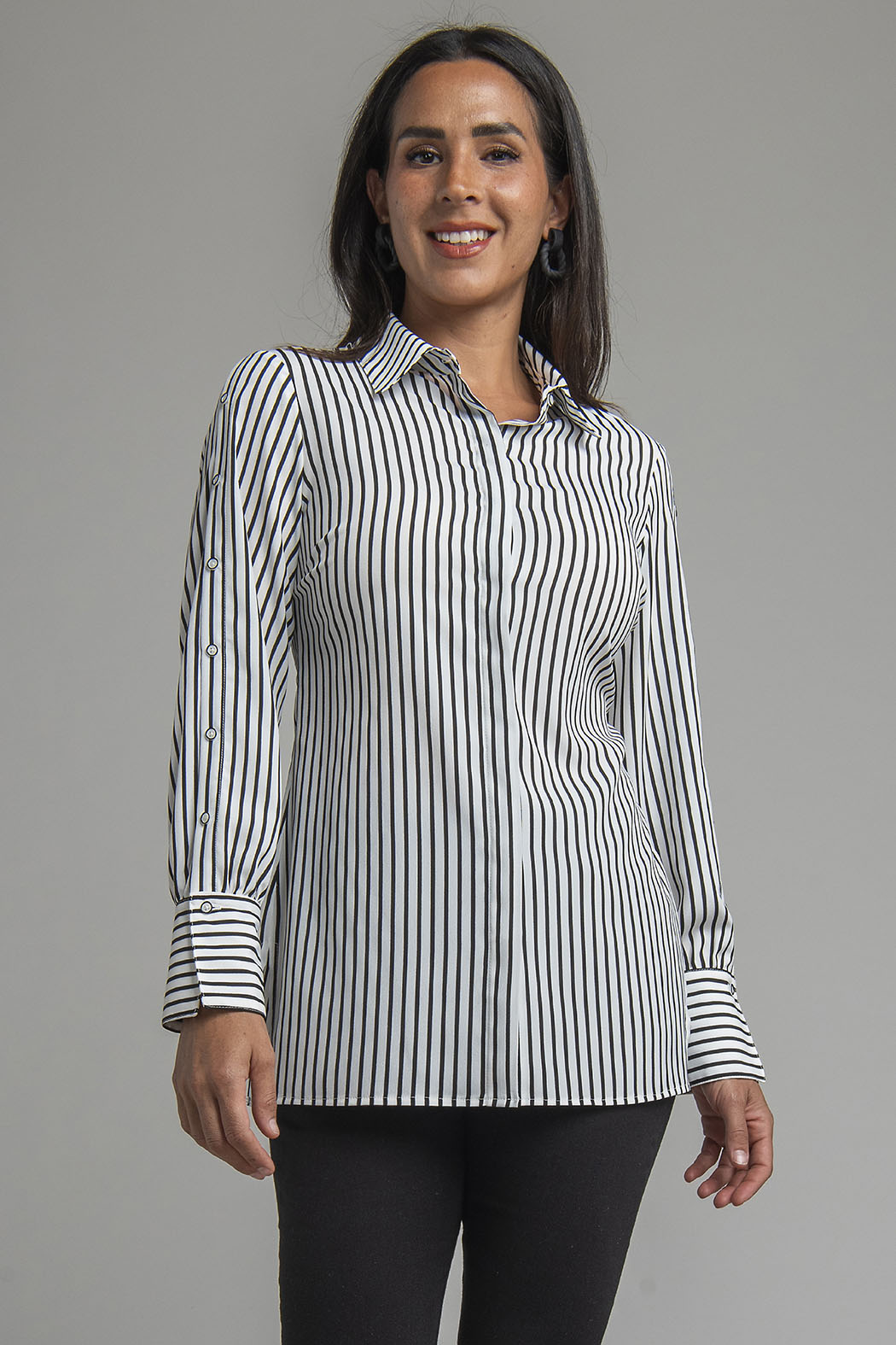 Blusa Camisera De Manga Larga
