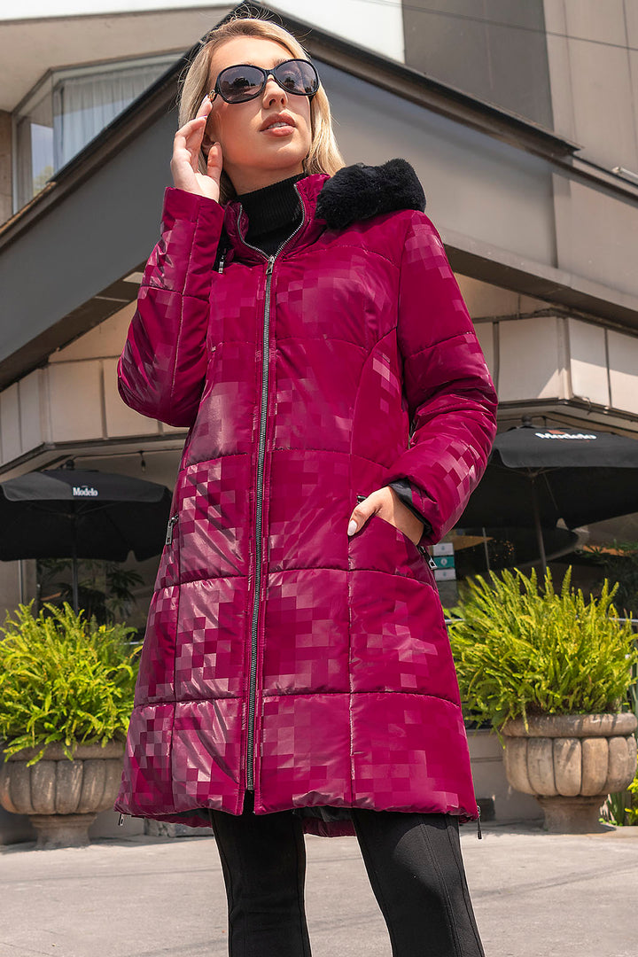 Chamarra Larga Con Capucha