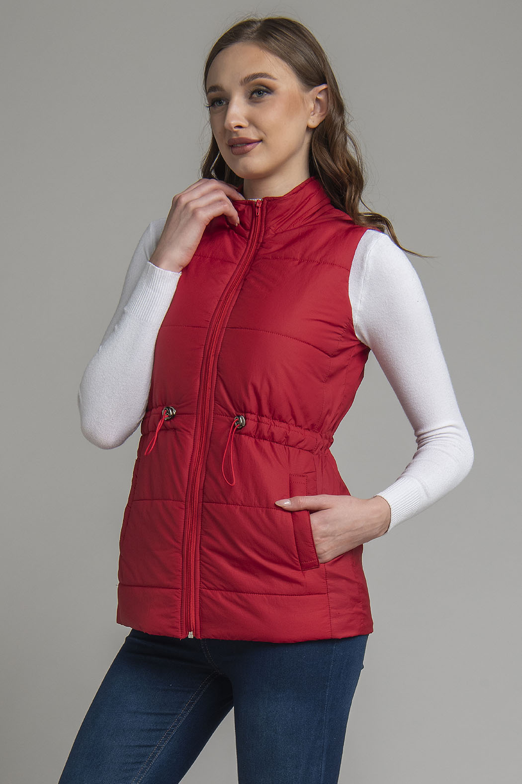 Chaleco Con Jareta En Cintura