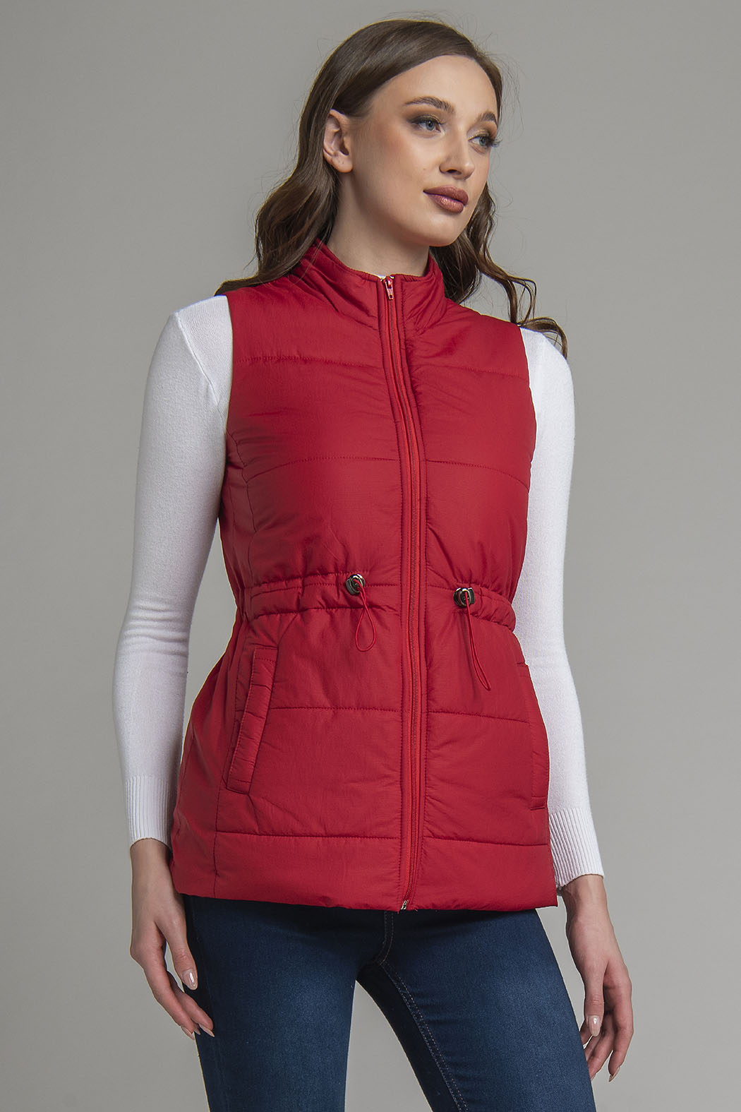 Chaleco Con Jareta En Cintura