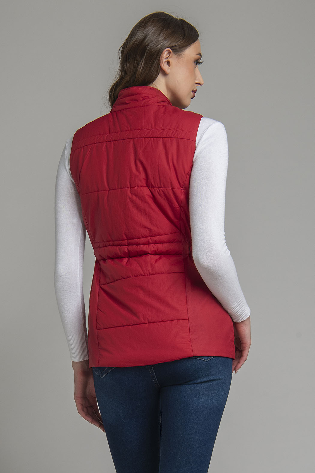 Chaleco Con Jareta En Cintura