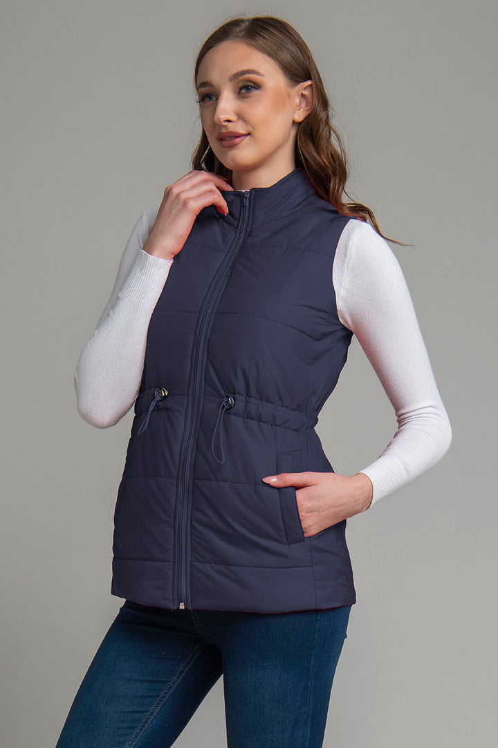 Chaleco Con Jareta En Cintura