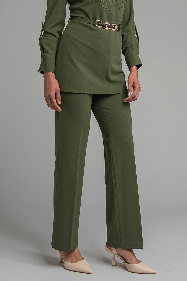 Pantalon Liso Corte Recto
