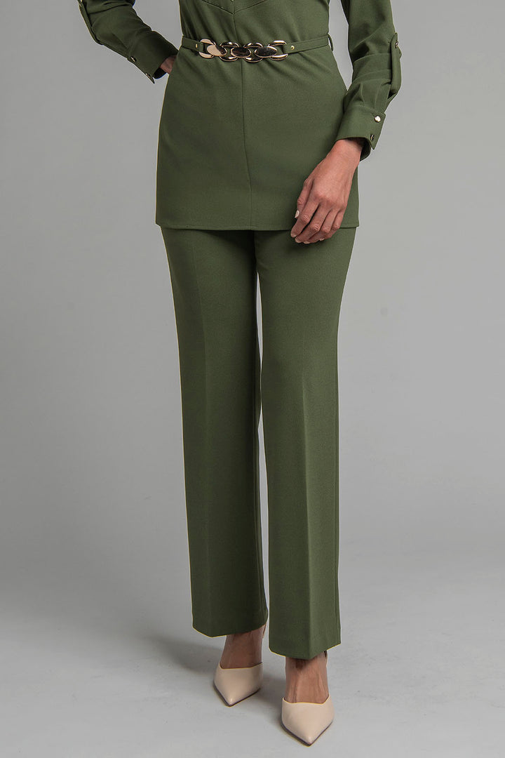 Pantalon Liso Corte Recto