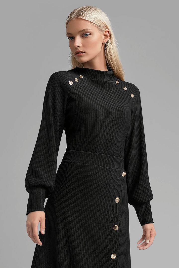 Blusa Con Botones En Hombros