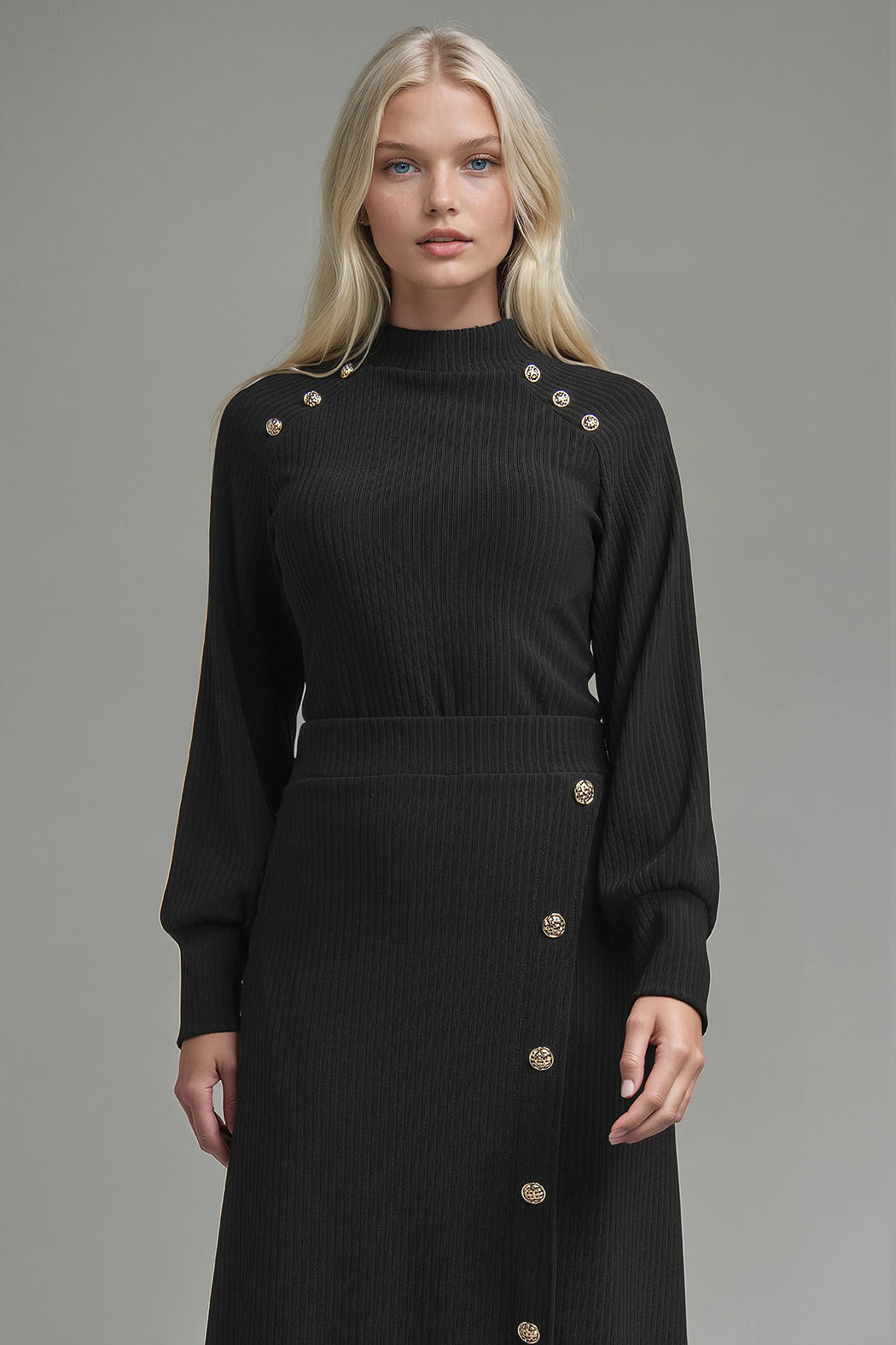 Blusa Con Botones En Hombros