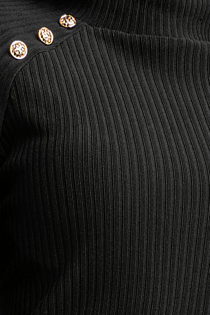 Blusa Con Botones En Hombros