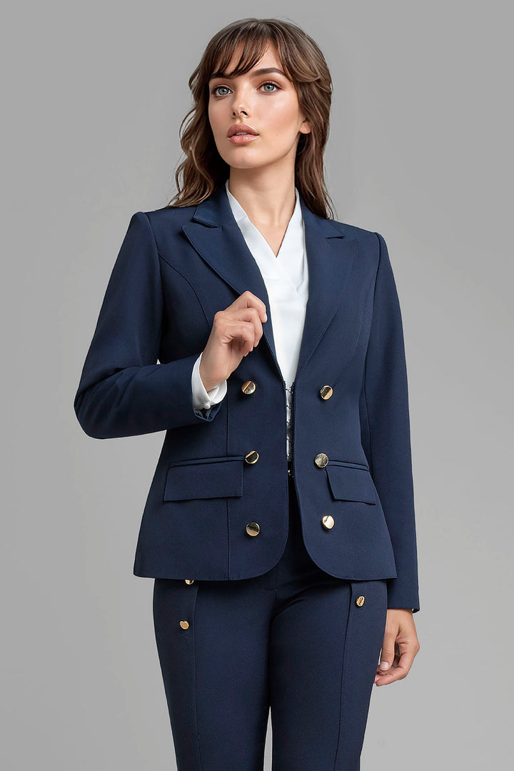 Saco Con Botones Al Frente