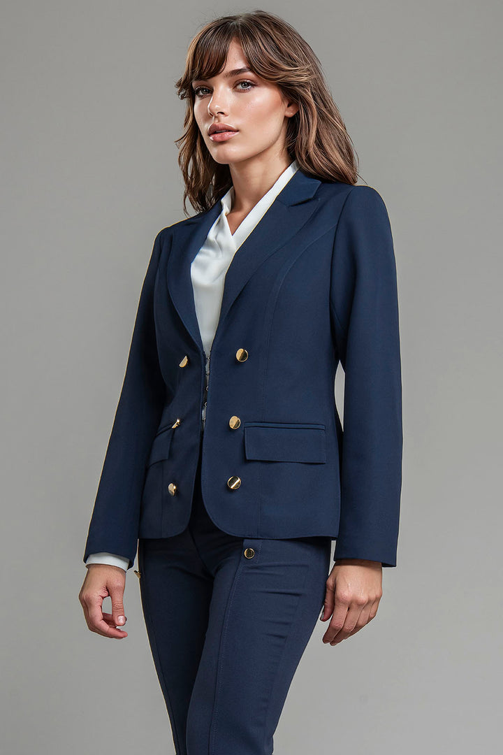 Saco Con Botones Al Frente