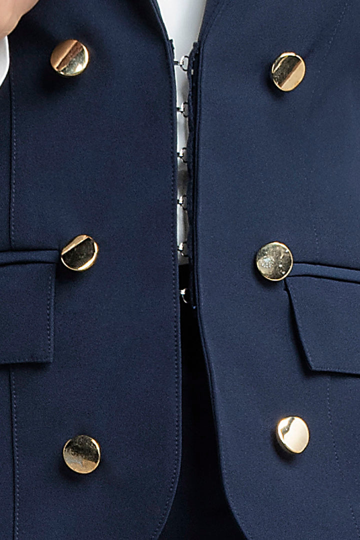 Saco Con Botones Al Frente