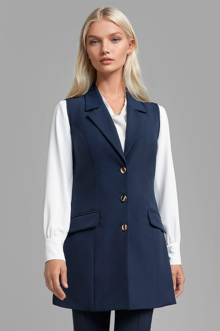 Chaleco Con Botones Al Frente