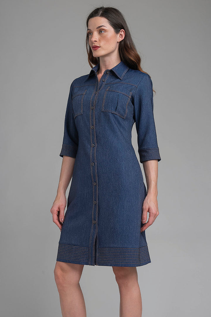 Vestido Camisero De Mezclilla