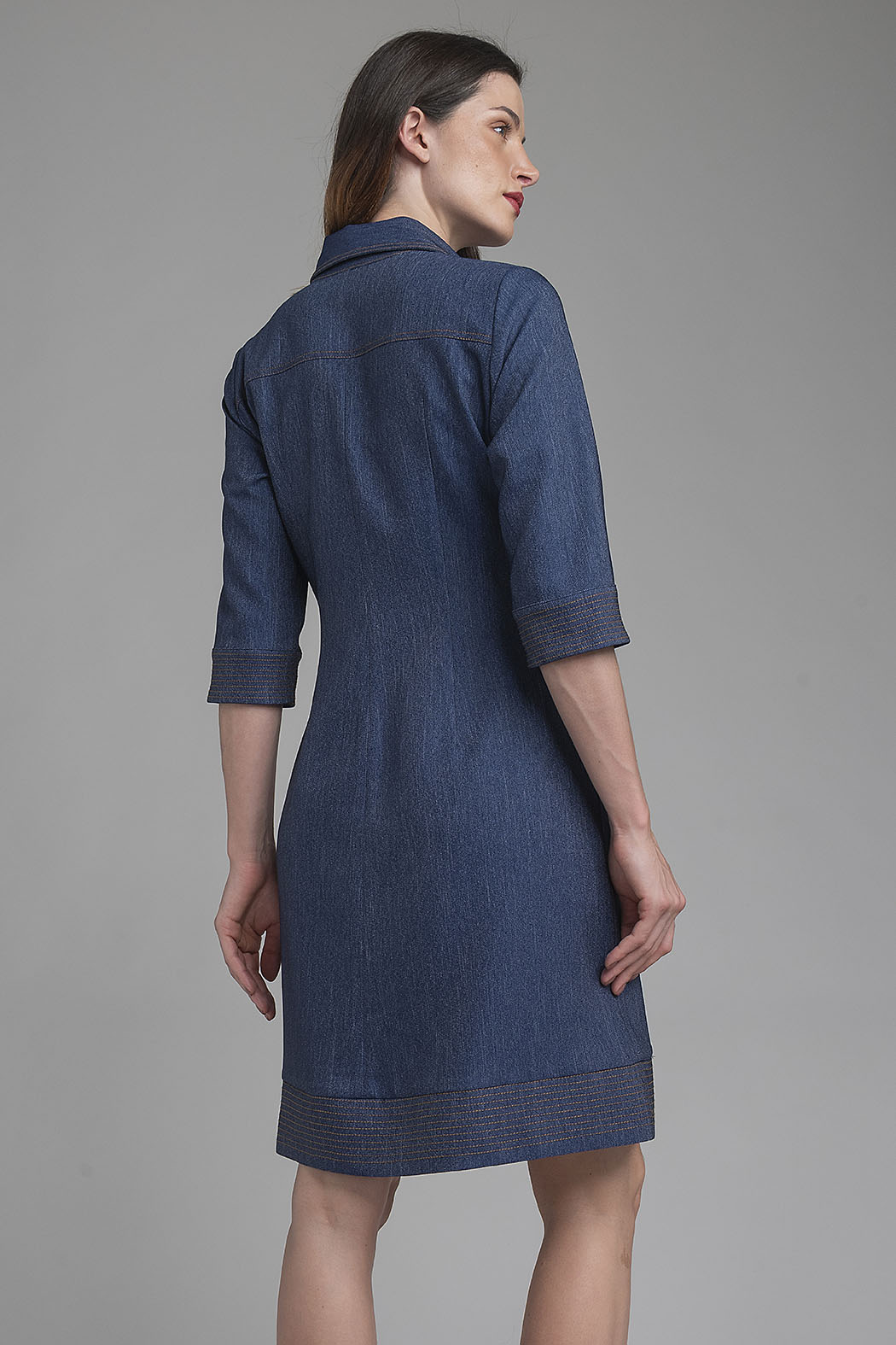 Vestido Camisero De Mezclilla