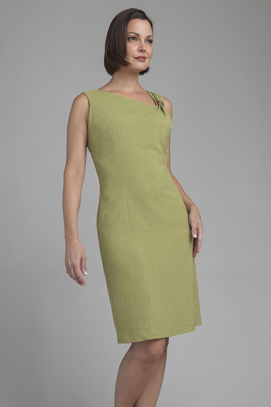 Vestido Sin Mangas Con Detalle En Hombro