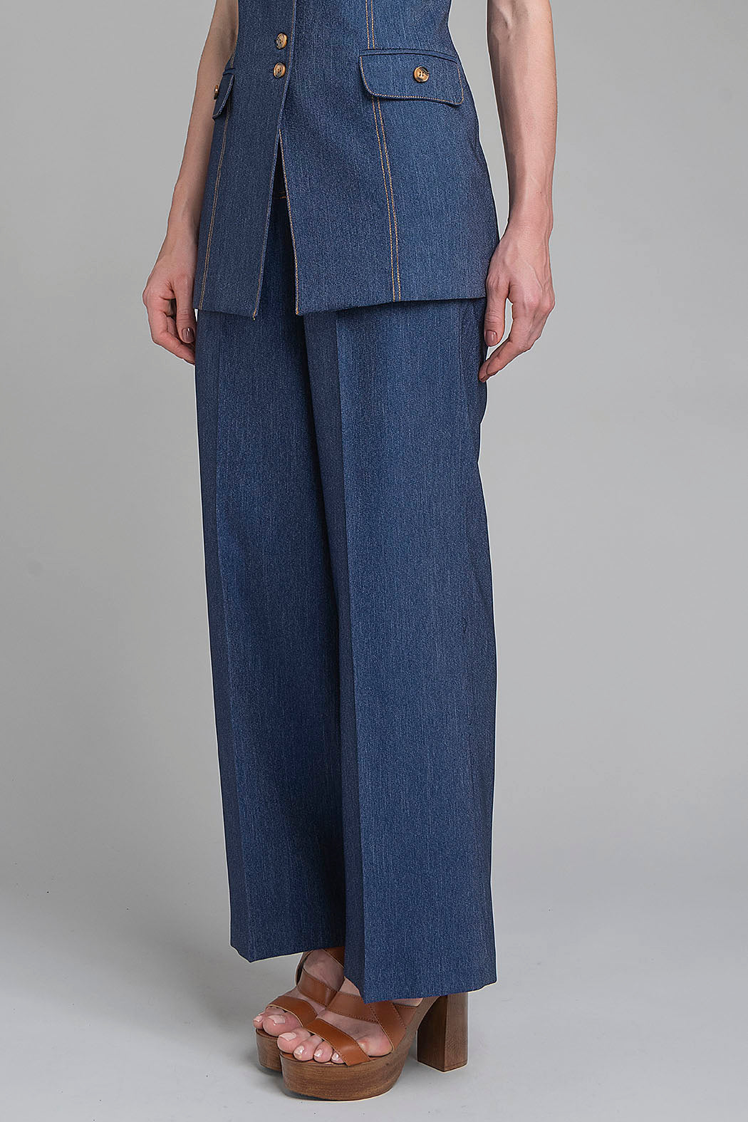 Pantalon De Mezclilla Corte Recto