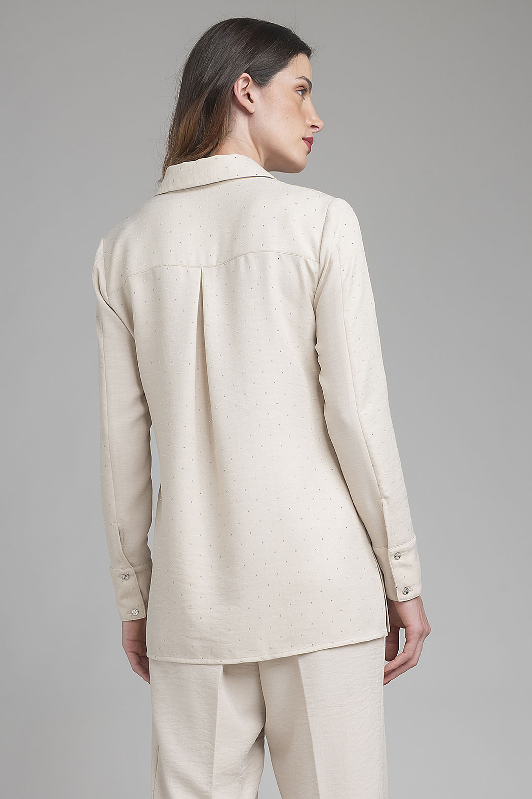 Bluson Camisero Con Brillos