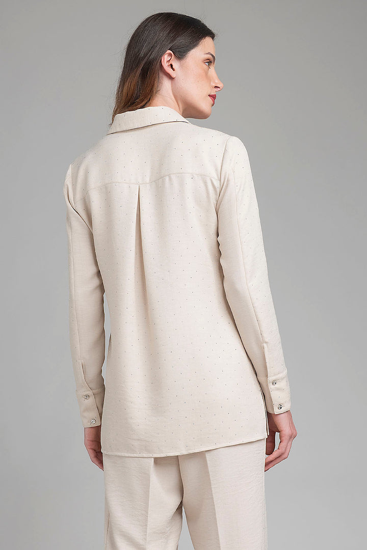 Bluson Camisero Con Brillos