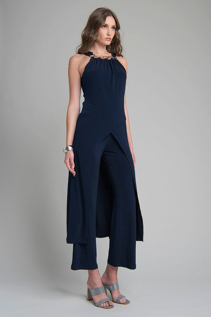 Conjunto De Bluson Halter Y Pantalon Liso