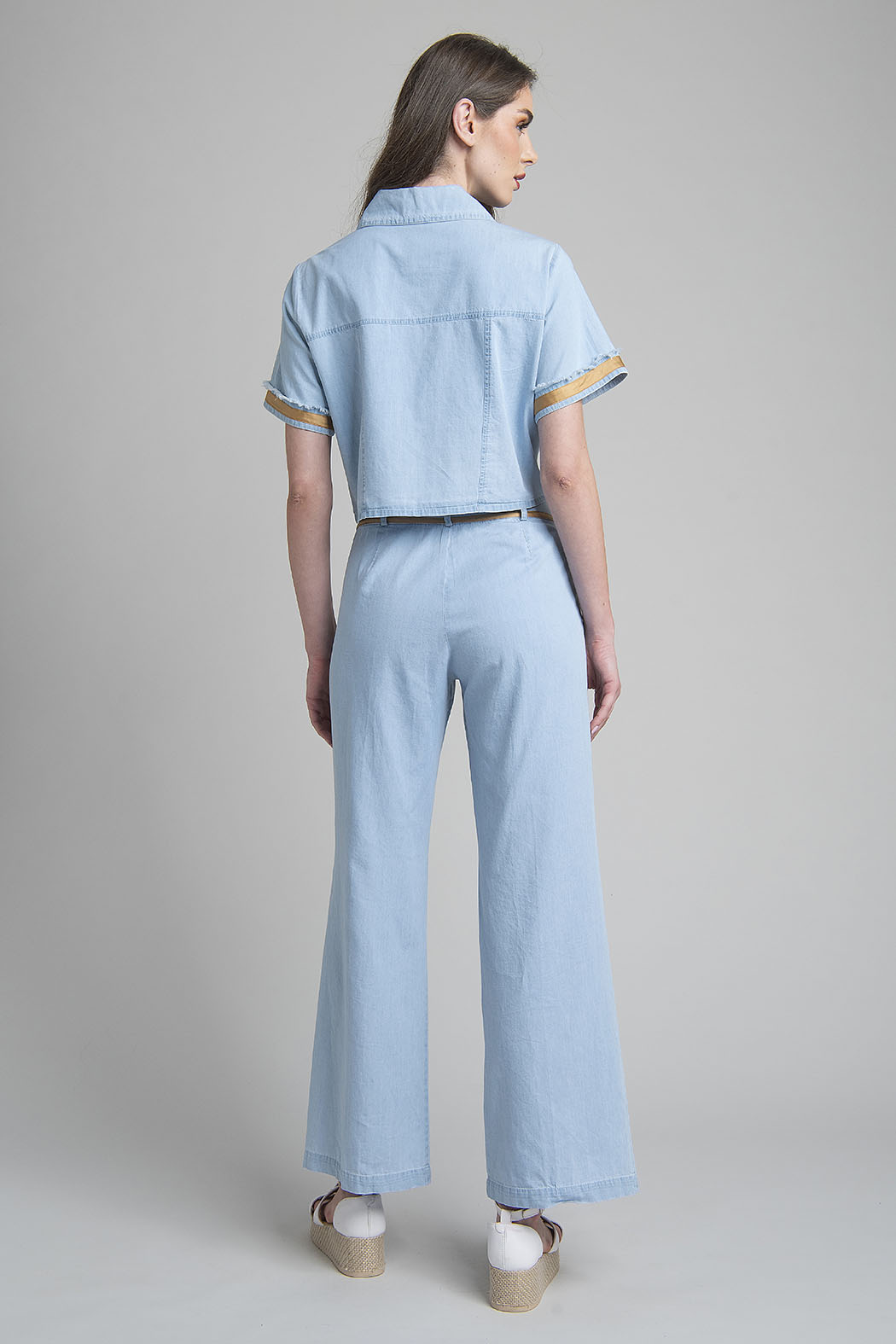 Conjunto De Blusa Y Pantalon Corte Recto