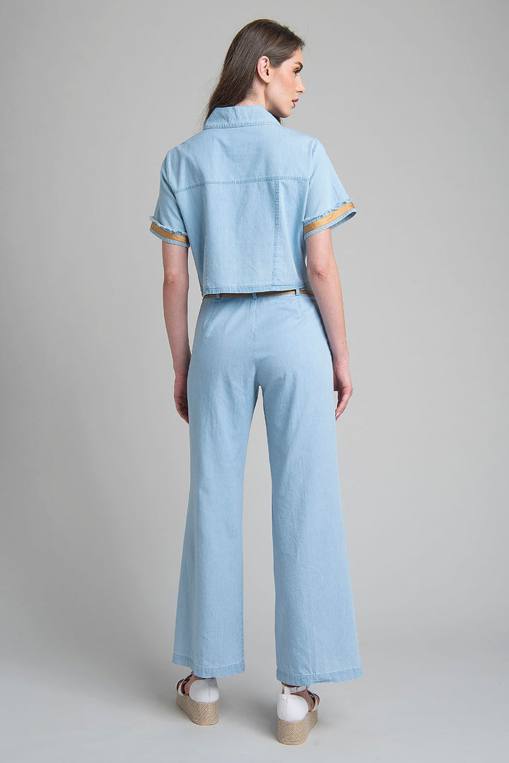Conjunto De Blusa Y Pantalon Corte Recto
