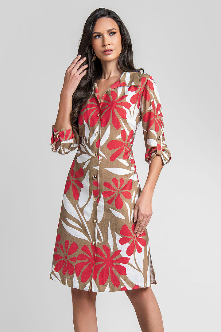 Vestido Camisero Estampado