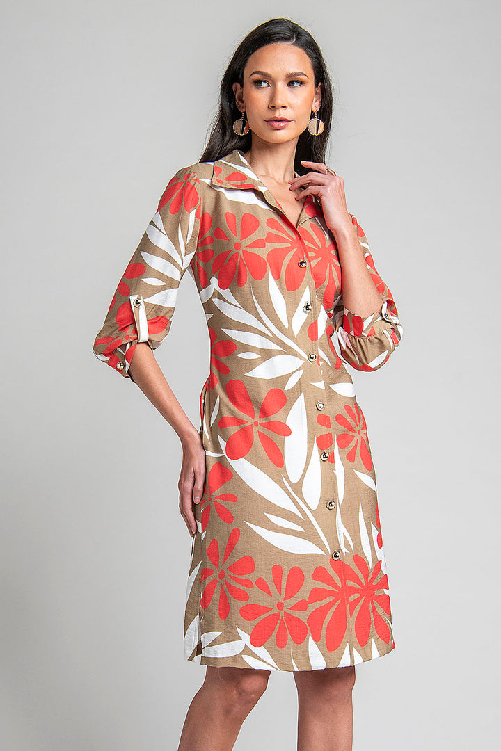 Vestido Camisero Estampado