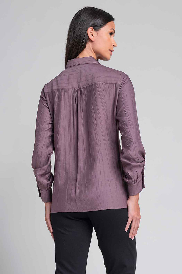 Blusa Camisera Con Bolsas De Parche