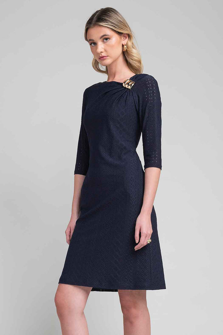 Vestido Con Detalle De Hebilla En Hombro