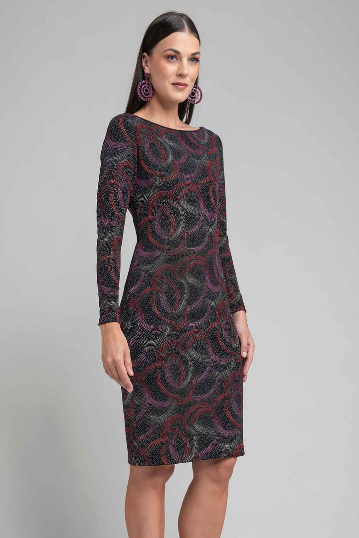 Vestido Con Estampado Circular