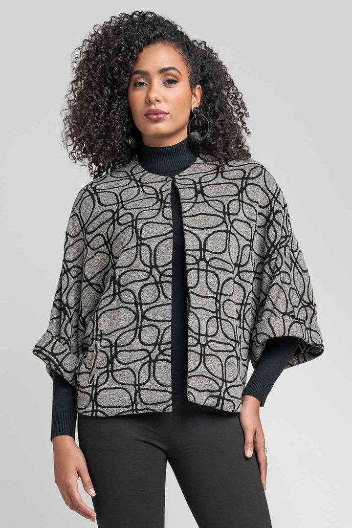 Capa Con Estampado Geometrico