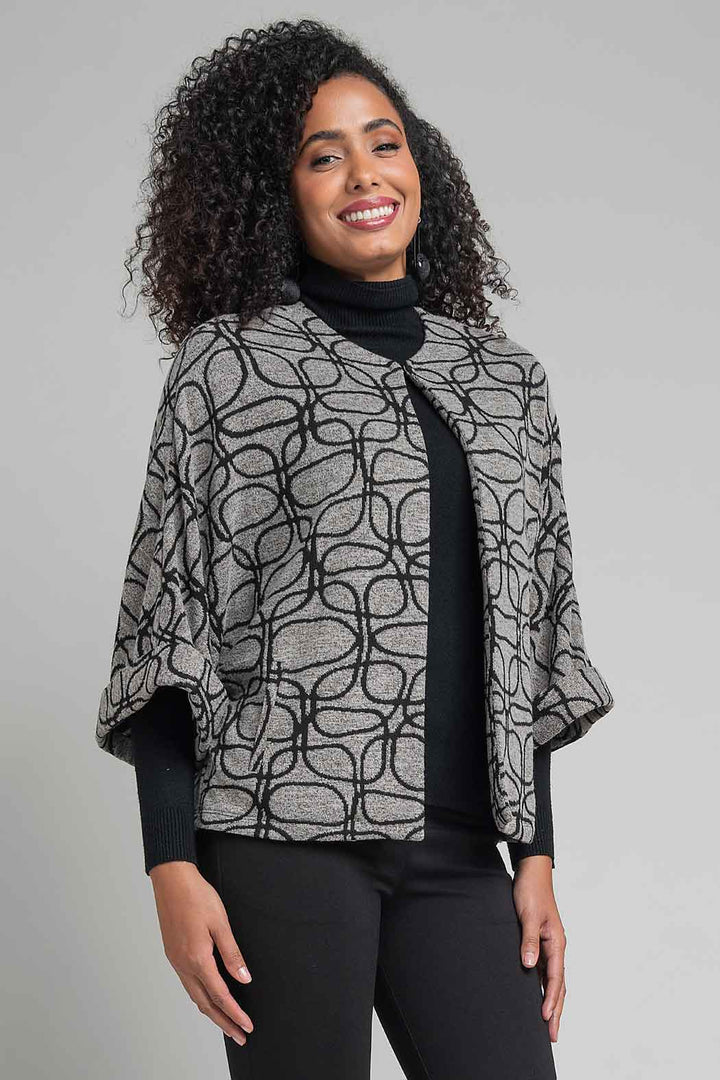 Capa Con Estampado Geometrico
