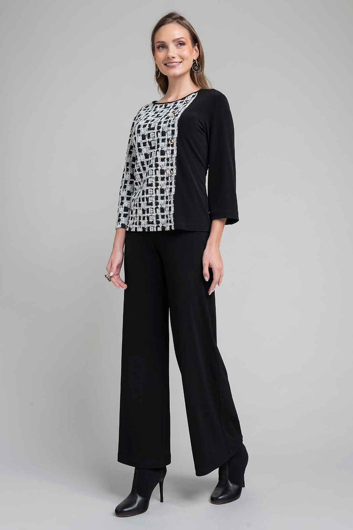 Conjunto De Pantalon Con Blusa Estampada