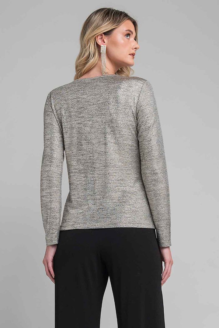 Blusa Con Detalle De Nudo En Cuello